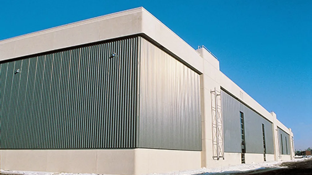 Bombardier SolarWall installation photograph