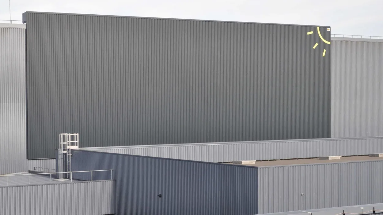 Toyota Motor Manufacturing SolarWall installation photograph